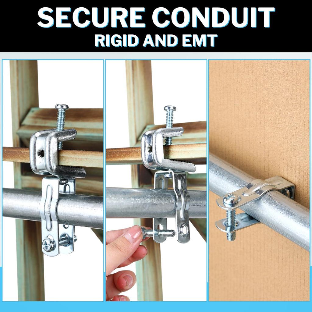 Yaocom EMT Conduit Hanger with Bolt, 25 Pcs, 1 Inch