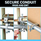Yaocom EMT Conduit Hanger with Bolt, 25 Pcs, 1 Inch
