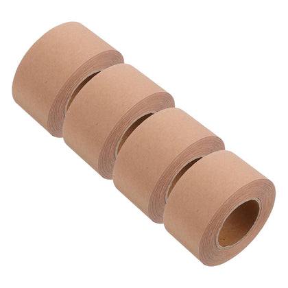 Water Activated Kraft Paper Tape, Carton Sealing Writable 4 4 Rolls