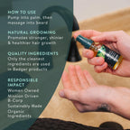 Organic Beard Oil, Babassu & Jojoba, 1 fl oz