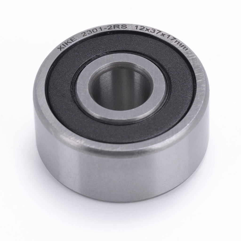 XIKE 1 Pcs 2201-2RS Sealed Self-Aligning Ball Bearings 12x32x14mm.