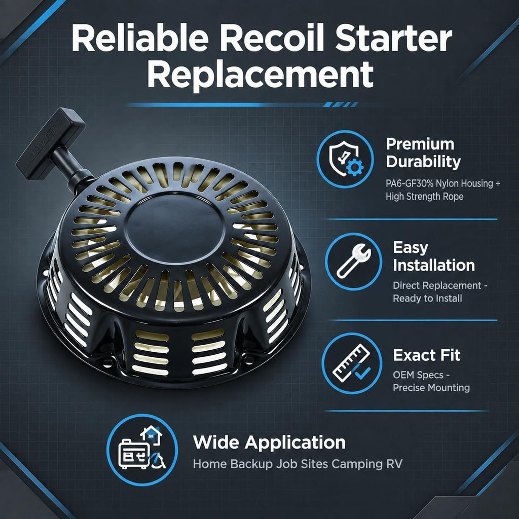 XIAOWEI Recoil Starter for Ryobi RY906500S 6500 8125 Watts Generator