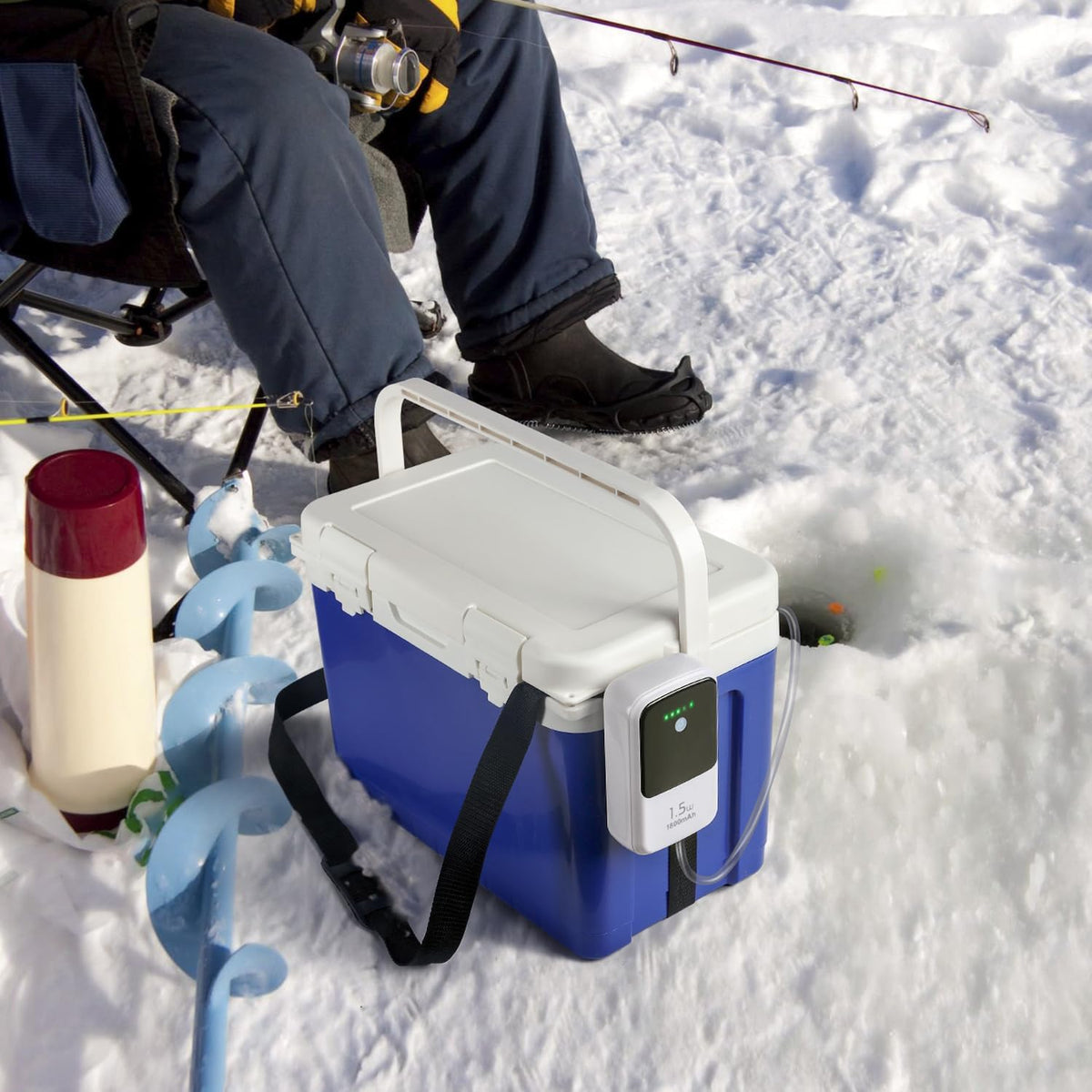 Rechargeable Aerator Portable Fish Bait Bucket Aquarium Air Pump