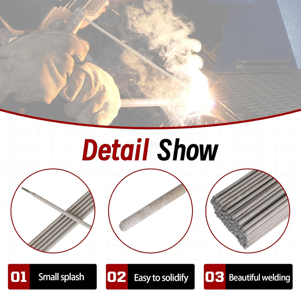 findmall Welding Rods E6013, 1/8 Inch Arc Welding Rods