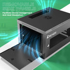 Network Rack Enclosure Cabinet Enclosure for Computer Data Networking Electronic Equipment, Removable Side Panels