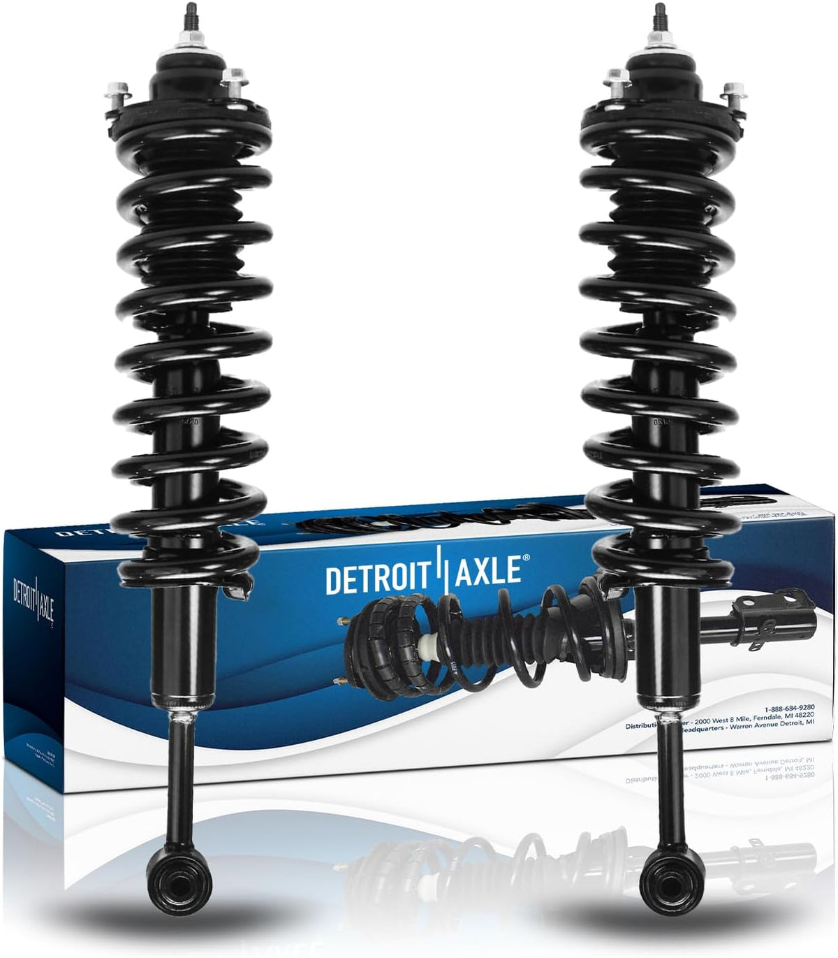 Detroit Axle - 2 Front Struts for Toyota 2003-2023 4Runner 2005-2015 Tacoma