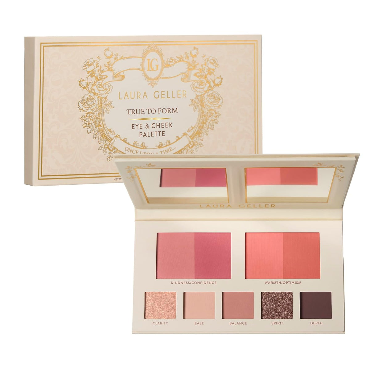 LAURA GELLER True to Form Cheek & Eye Palette | Includes Blush & Eyeshadow