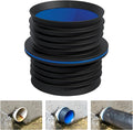 New Fernco 4" ICON Pushfit DWV Internal Coupling Sheared Off Pipe Connector, Plastic, Cast Iron and Copper