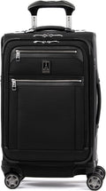 Platinum Elite Softside Expandable Carry on Luggage, 8 Wheel Spinner Suitcase, USB Port, Suiter, Men and Women