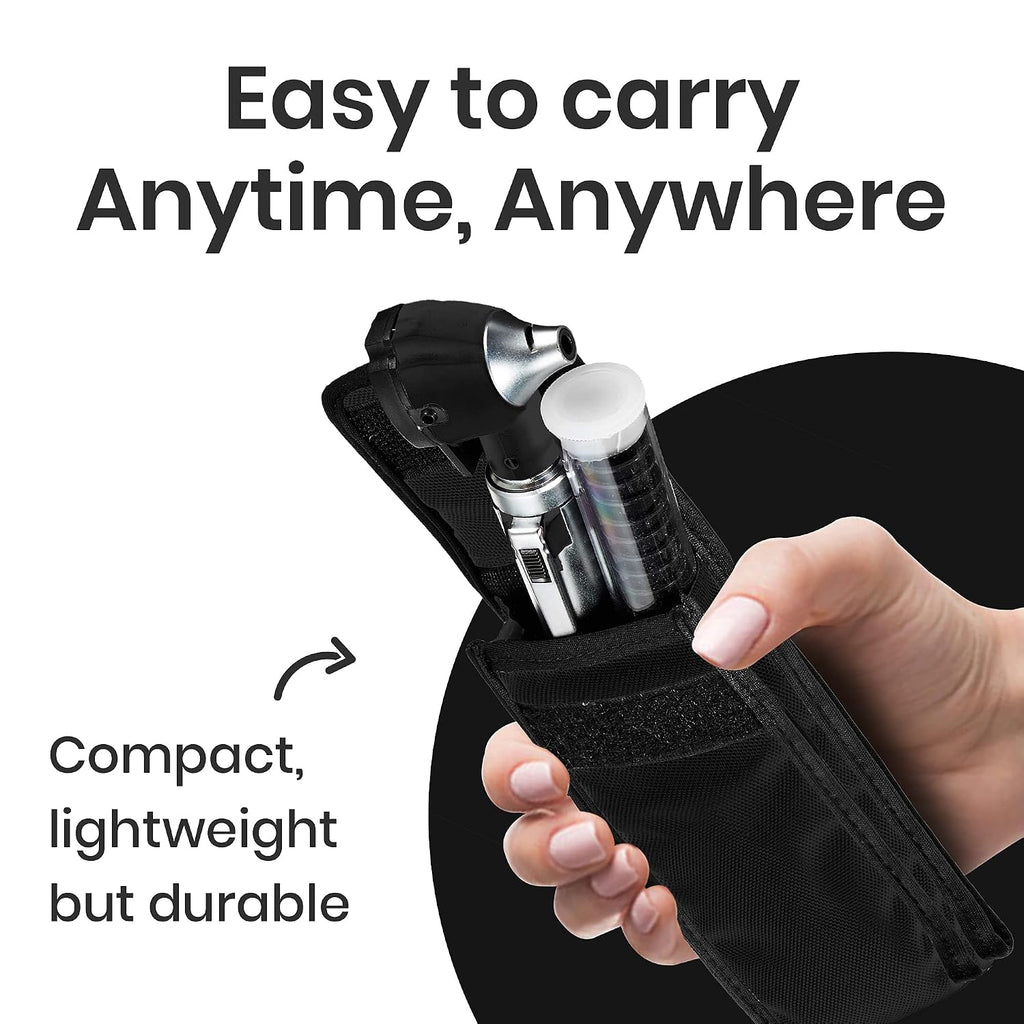 ZetaLife Otoscope - Ear Scope with Light, Ear Infection Detector, Pocket Size (Black Color)