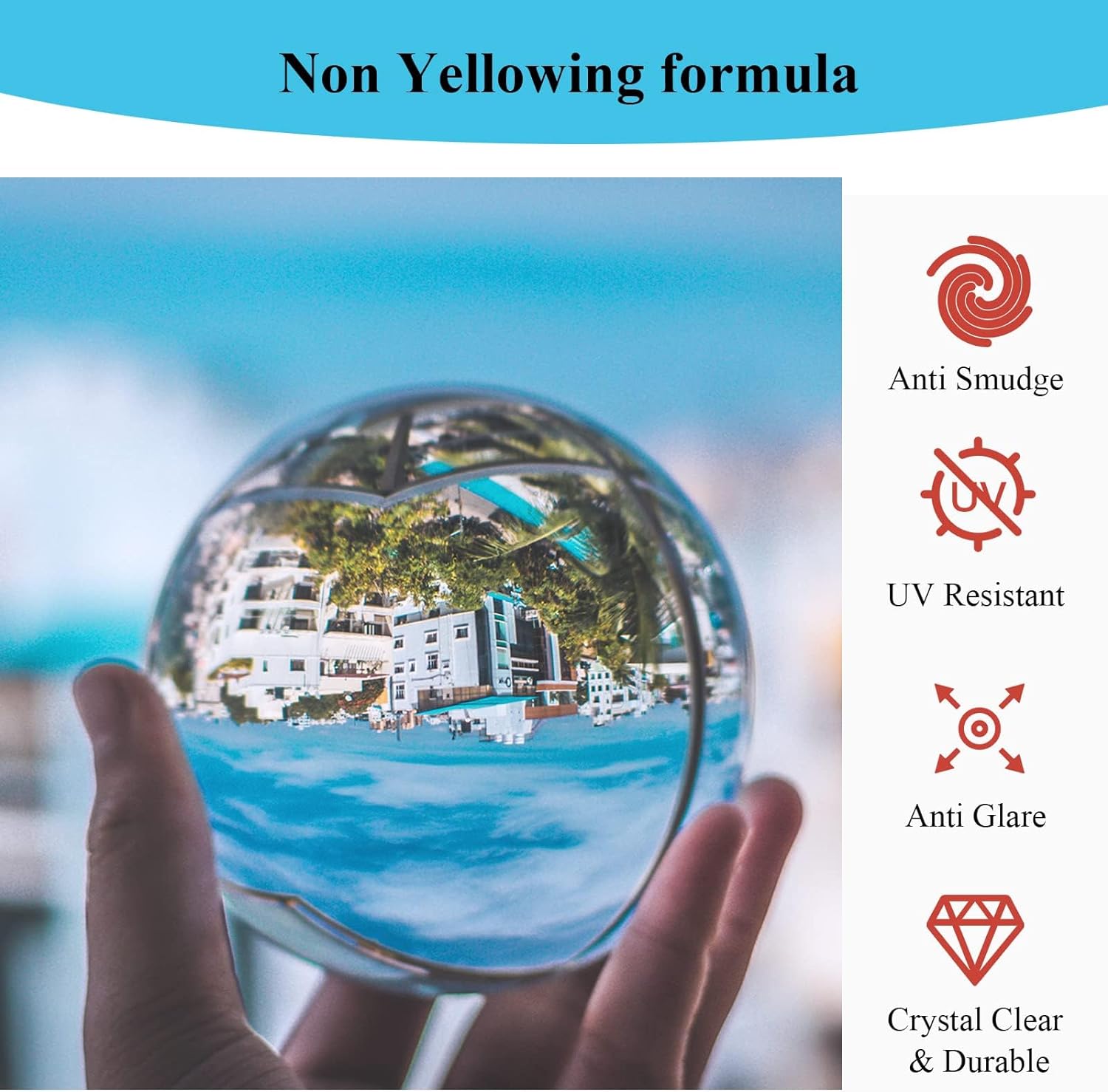 Epoxy Resin, 32OZ Epoxy Resin Crystal Clear, Not-Yellowing No-Bubble, Self Leveling Easy Pour/Mix 1:1 Casting Kit &