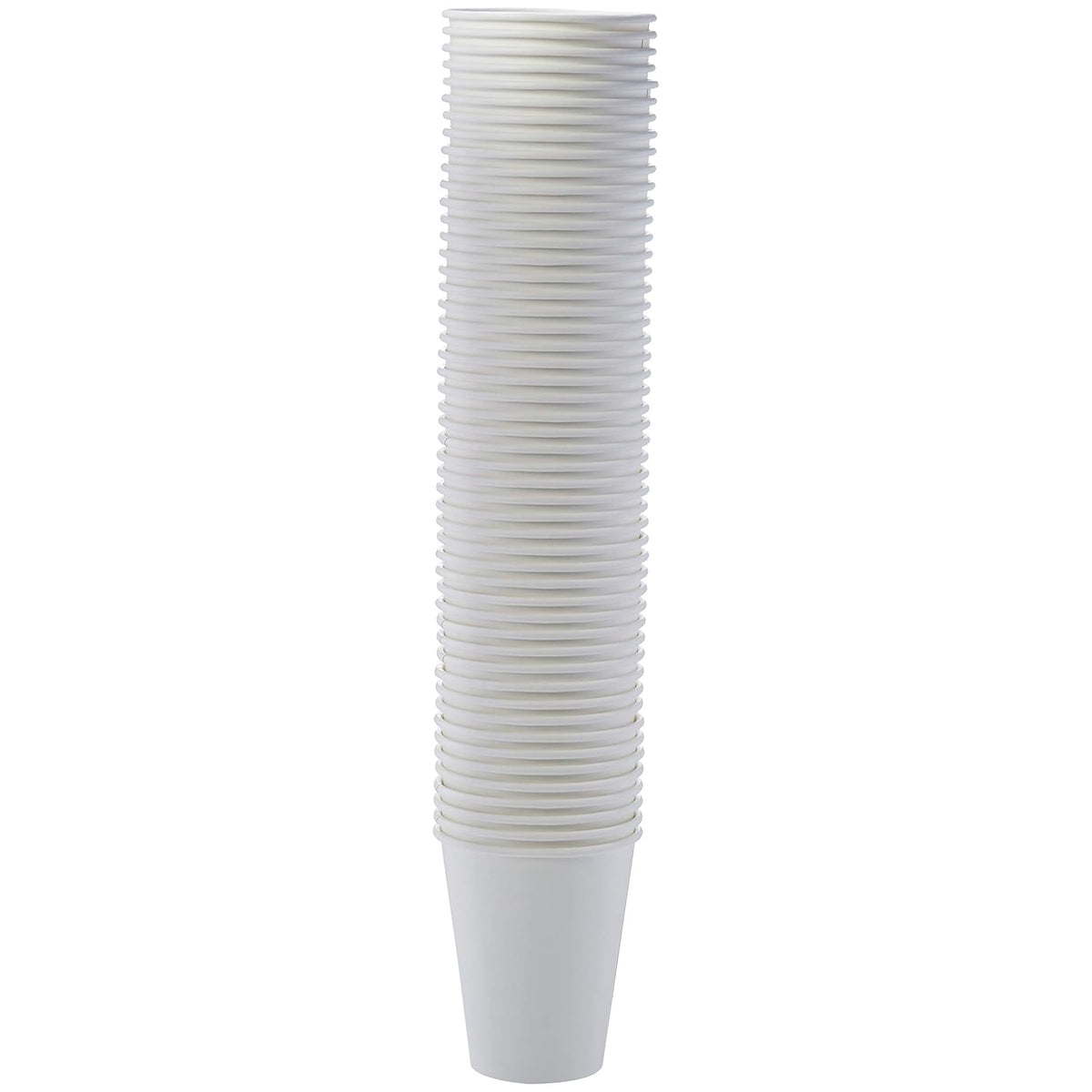 Disposable Compostable Paper Coffee Cups for Hot & Cold Beverages, Leak-Proof, 12 Ounces, White, 1000 Count