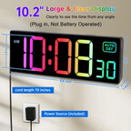 Soobest Digital Wall Clock, Remote Control Electric Timer Seconds for Gym