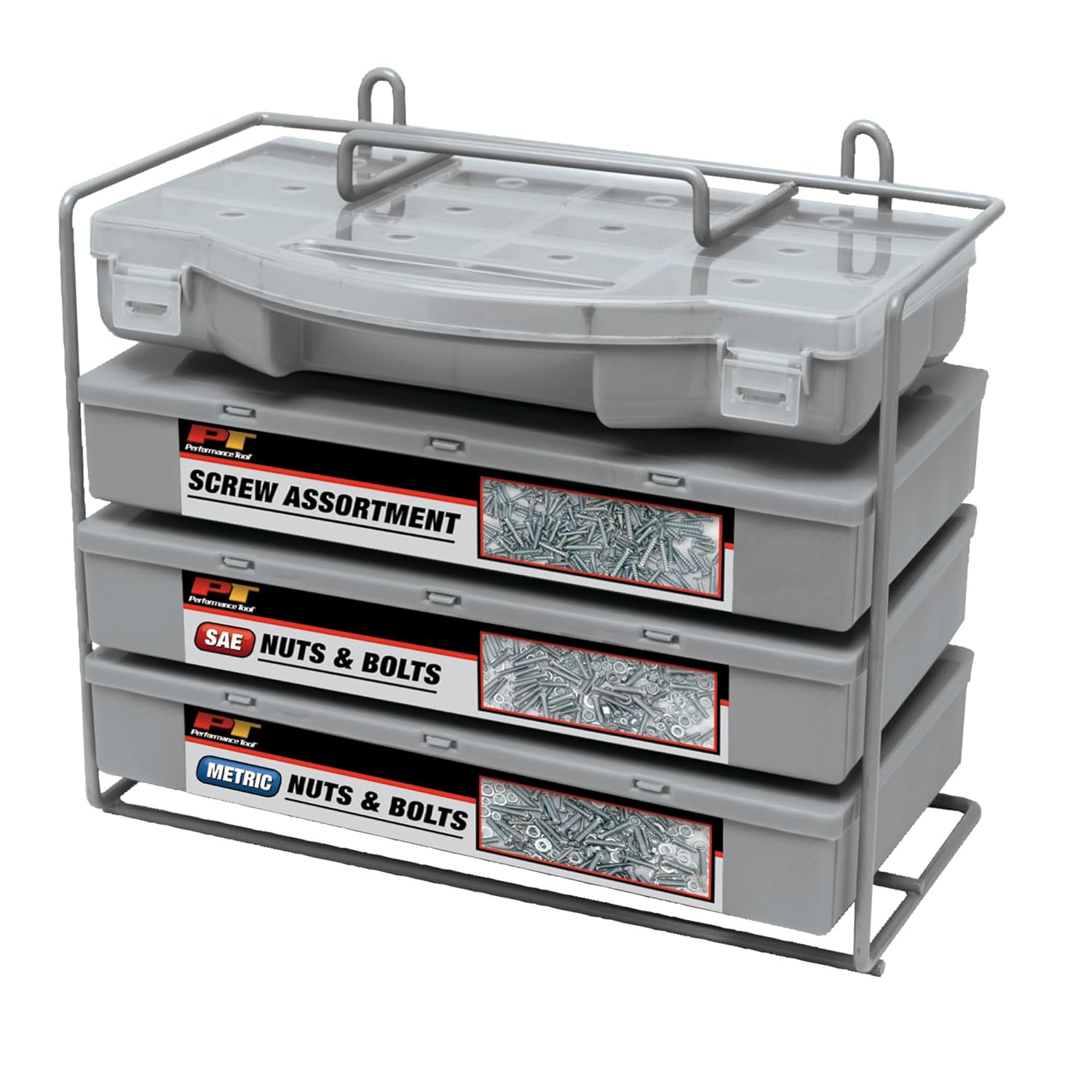 W5226 SEA/Metric Nut and Bolt Assortment with Case, 1,200 pieces