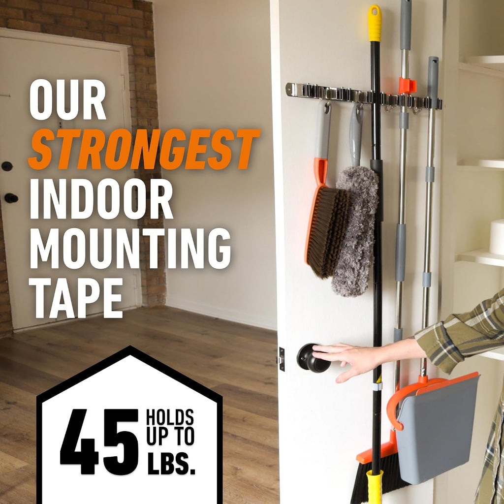 Mounting Tape, Max Strength, Double-Sided, 1 in x 60 in