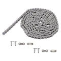 41 Roller Chain with 2 Connectors, 10 Feet