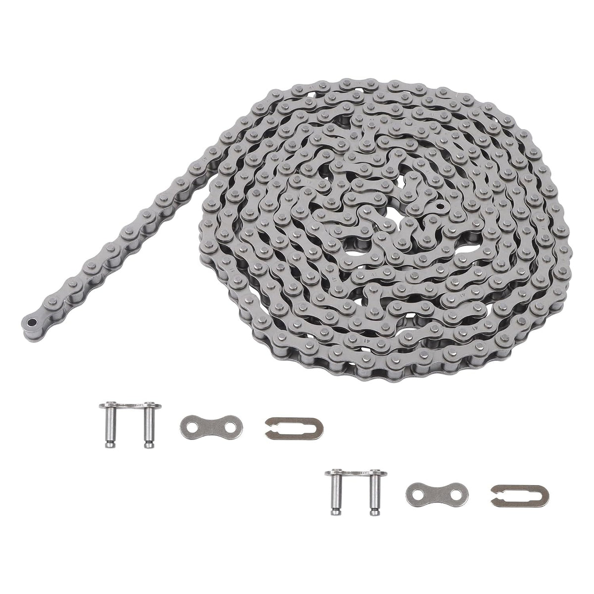 41 Roller Chain with 2 Connectors, 10 Feet