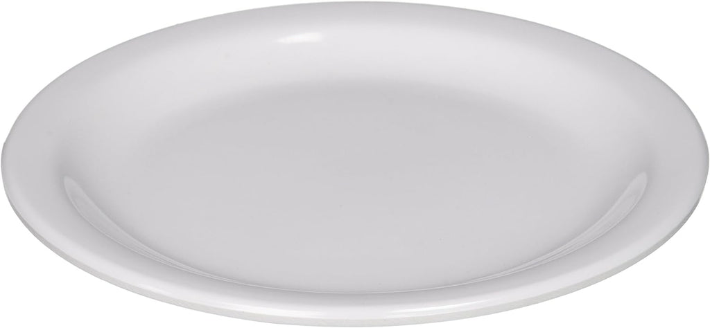 MMPR-6W Round Melamine Plate, 6.5-Inch, White ( 12 Count ),Medium