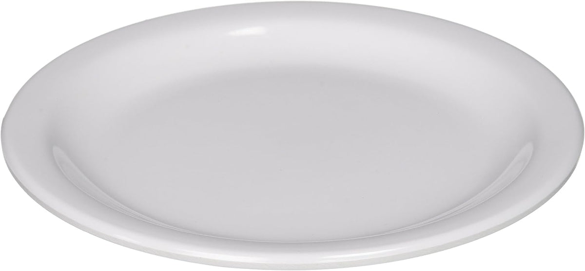MMPR-6W Round Melamine Plate, 6.5-Inch, White ( 12 Count ),Medium