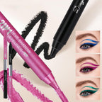 12 Color Double-headed Gel Eyeliner Pen Set,Pearl & Matte Eye Shadow Pencil