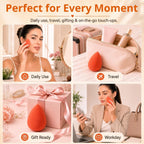 Makeup Sponge Set, 5 Pack Foundation Beauty Sponges & Soft Blenders