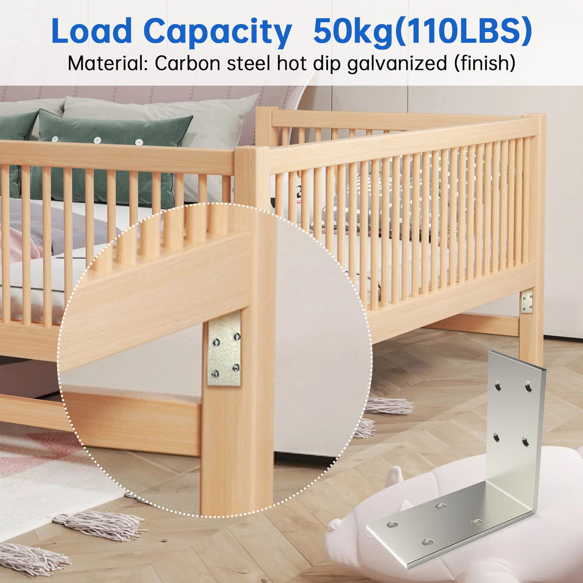 (8PCS) 3x3x1.5 L Brackets Heavy Duty, Galvanized Corner Brace
