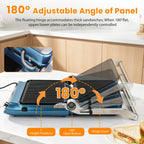 7-in-1 Panini Press Sandwich Maker, Electric Indoor Grill