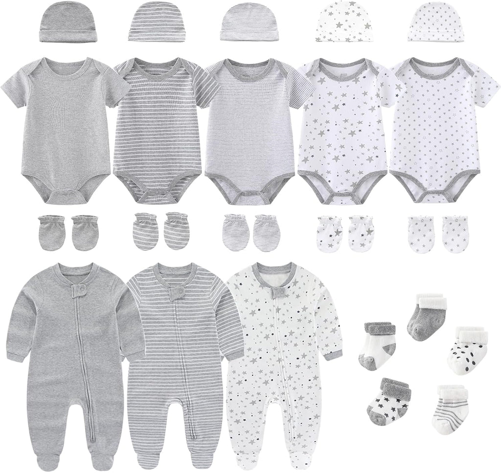 New Born Baby Clothes and Newborn Boy Girl Essentials Accessories Layette Set