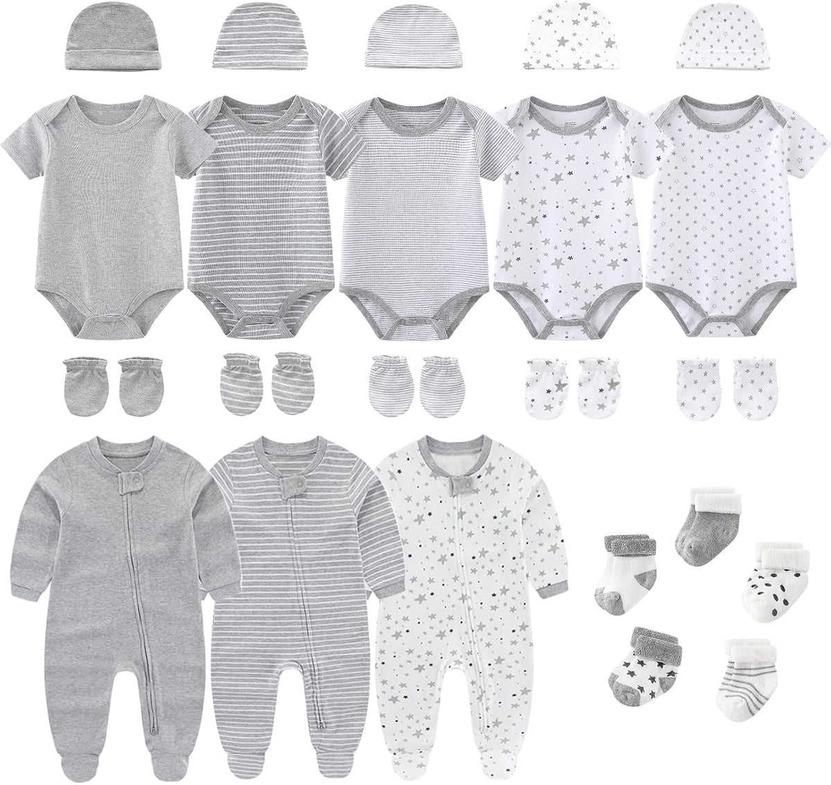 New Born Baby Clothes and Newborn Boy Girl Essentials Accessories Layette Set