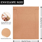 5x7" Rigid Mailers, Brown Kraft, A6 Self Seal, 100 Pcs