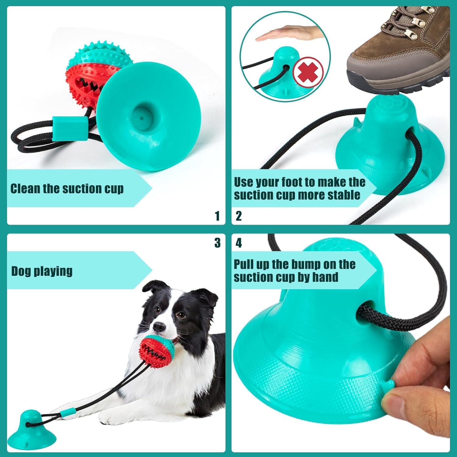 Dog Toys Chew Toys for Aggressive chewers, Puppy Training Treats Teething Rope Toys for Boredom Dog Puzzle Treat Food