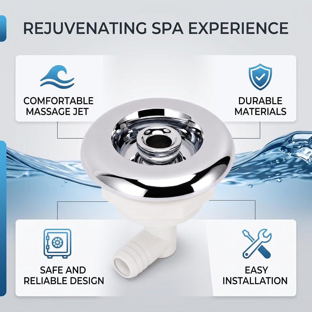 Spa Hot Tub Jet Replacement, Stainless Steel Adjustable