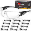 12 Pack Clear Safety Glasses Bulk, Work Glasses for Men and Women