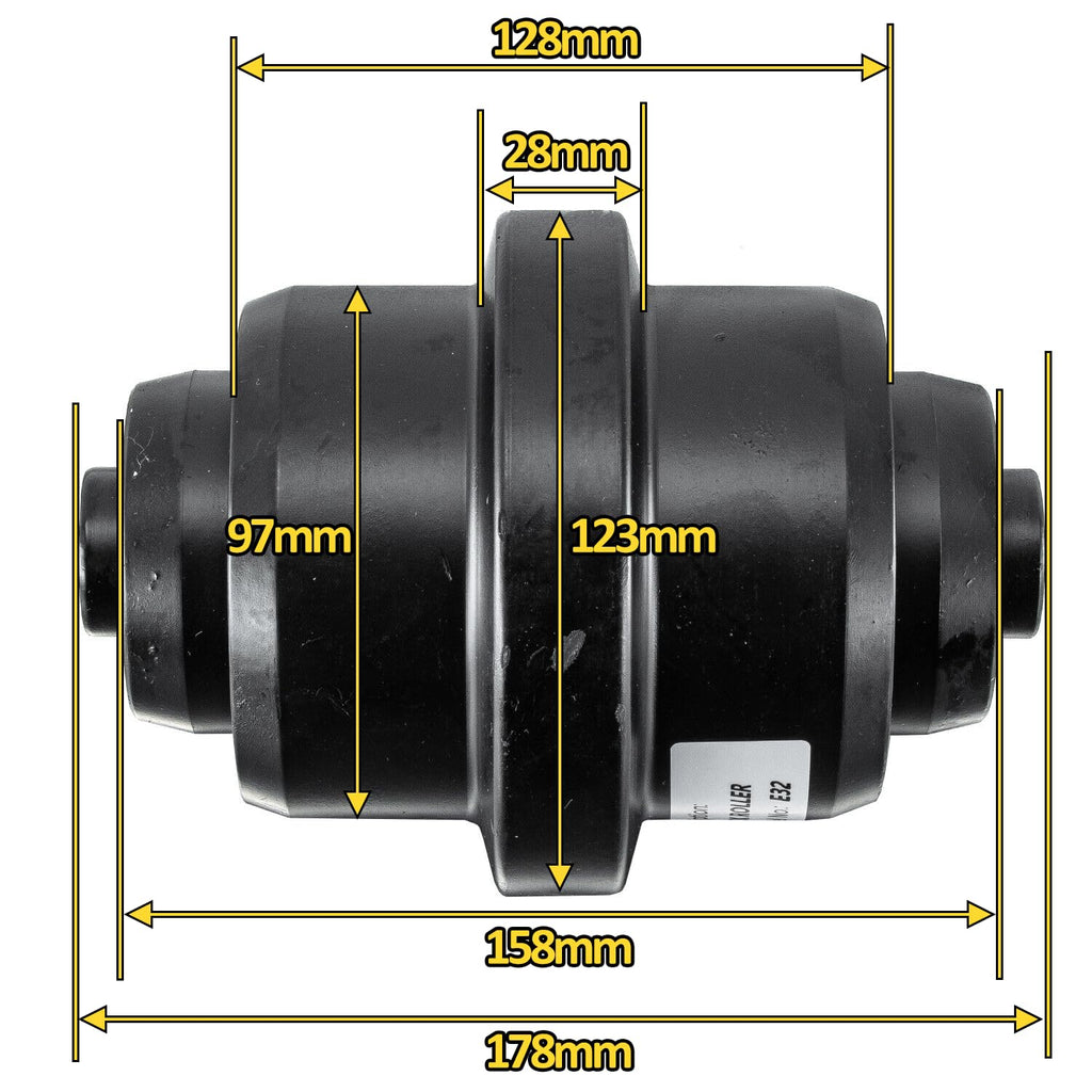 YUFUQIDA Upgrade Bobcat Track Roller - Bottom Roller Track Roller Compatible with Bobcat 334, 425, 325, 328, 225, 430, 329, 335, 331, 428, E42, E25, E26, E32I, E32, E35I, E35, E35Z, E37, E34
