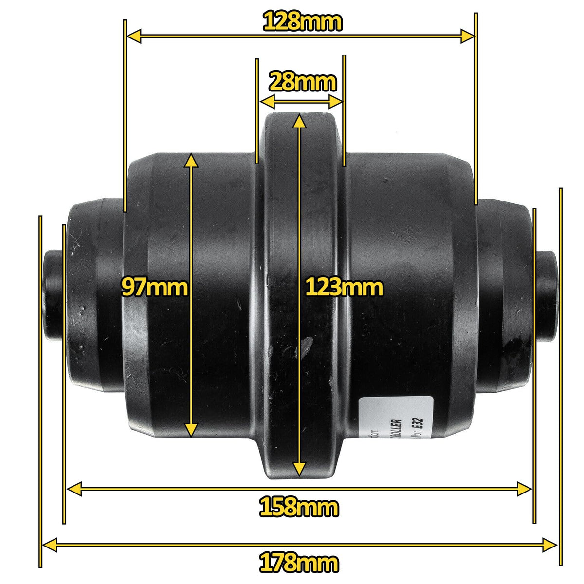 YUFUQIDA Upgrade Bobcat Track Roller - Bottom Roller Track Roller Compatible with Bobcat 334, 425, 325, 328, 225, 430, 329, 335, 331, 428, E42, E25, E26, E32I, E32, E35I, E35, E35Z, E37, E34