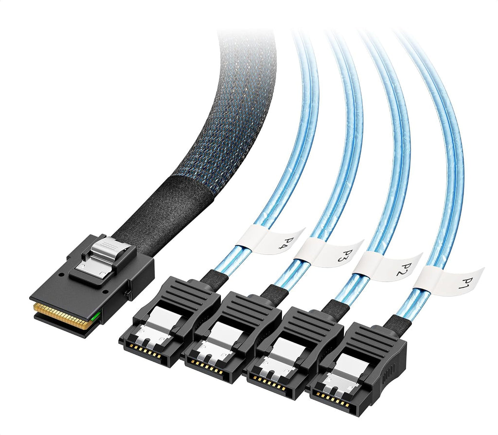 Cable Matters Internal Mini SAS to SATA Cable, SFF-8087, 3.3ft