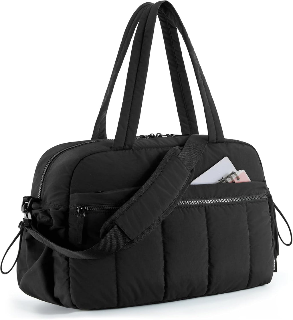 Gym Bag for Women, Duffle Bag for Travel with Wet Pocket, Lightweight Carry on Weekender Duffel, Water Resistant