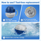 8-Pack Replacement Cartridges Hot Tub for Frog Ease Floating System