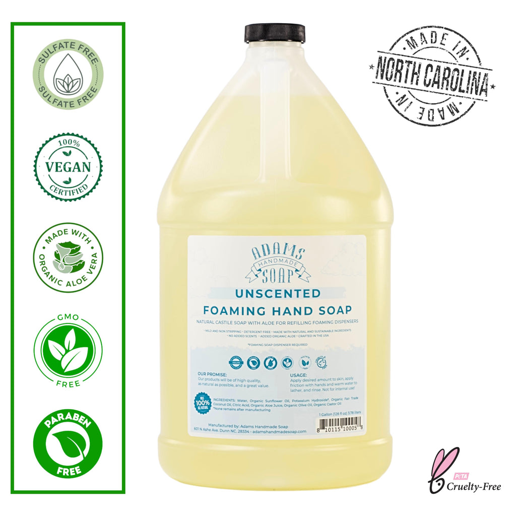 Thin Castile Foaming Liquid Hand Soap 1 Gallon Refill - Unscented