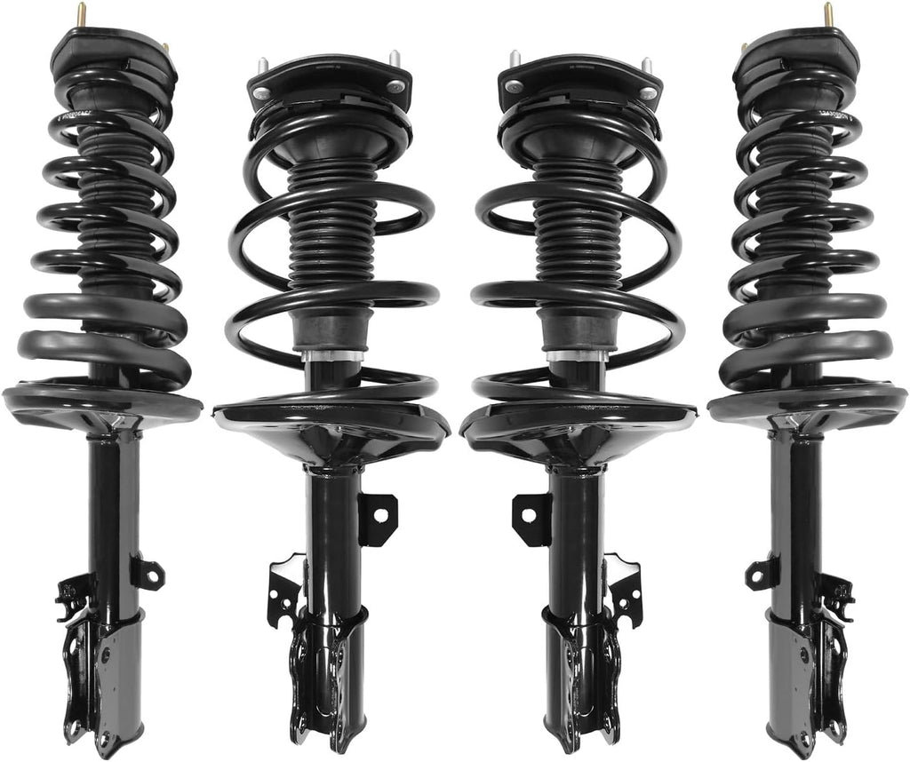 COMPLETESTRUTS - Front & Rear Complete Strut Assemblies with Coil Springs Replacement for 2002-2003 Toyota Camry - Set of 4