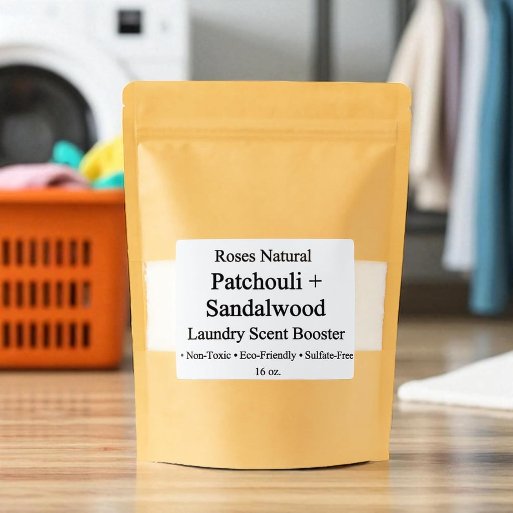 Laundry Scent Booster, Patchouli + Sandalwood, 16oz, Plant-Based, Non-Toxic