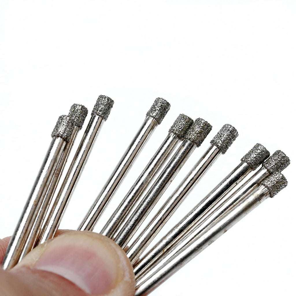 3mm Diamond Drill Bit, 1/8" Diamond Drill Bits, Glass Drill Bit, Coated Hole Saw Core Bit Tools for Stone Tile Pack