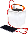 2-in-1 Solar Camping Lantern and Phone Charger - Inflatable LED Lamp for Camping, Hiking and Travel - Emergency Light