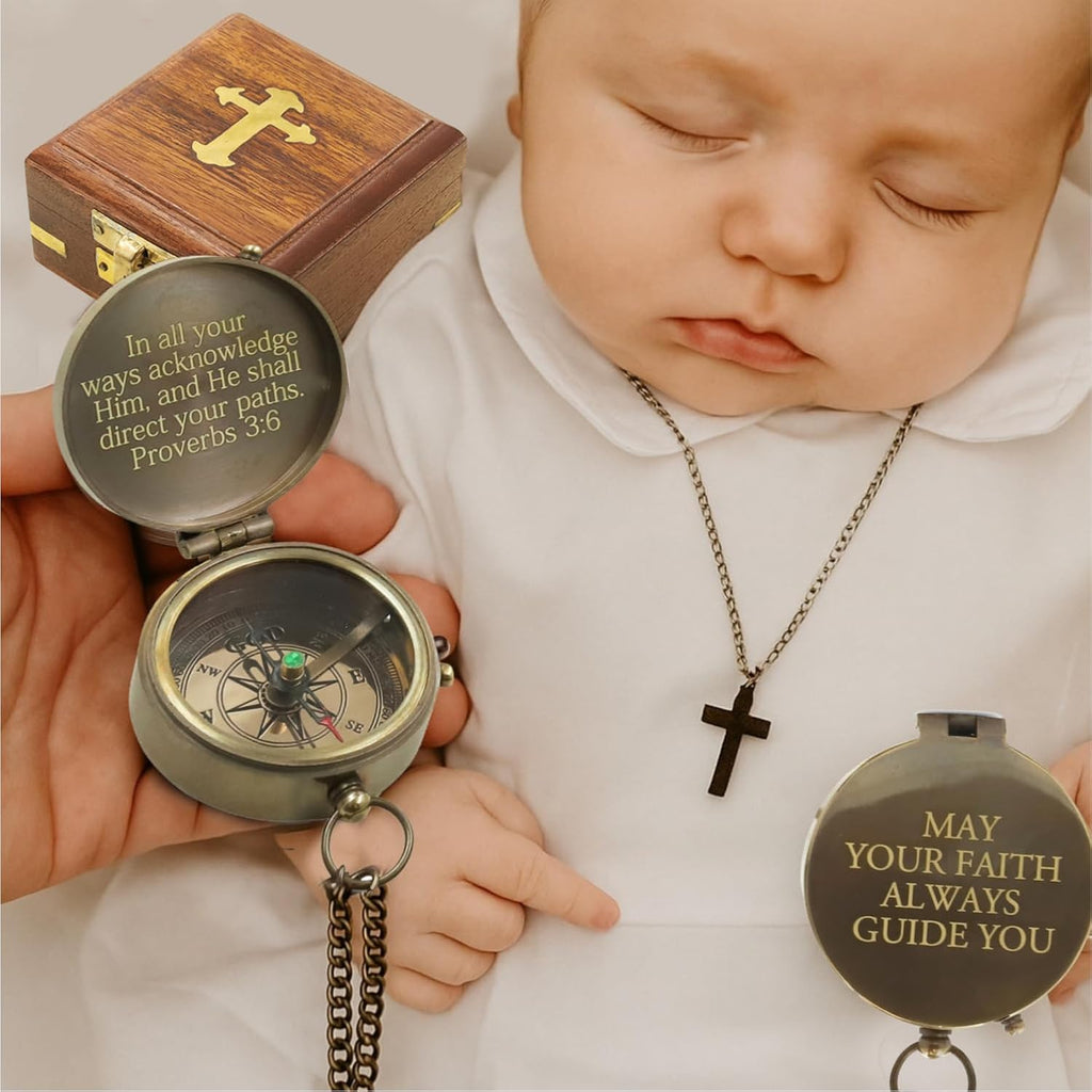 Baptism Gift for Teen Boys | Christian Inspirational Keepsake | Catholic Religious Gift for Son, Godson, Grandson |