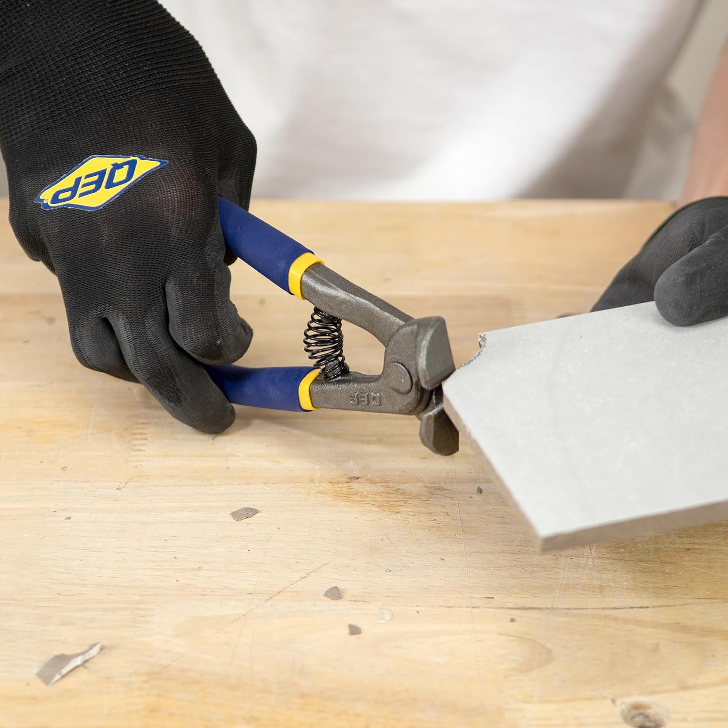 8" Rust-resistant Steel Tile Nipper for Tile up to 1/4" Thick