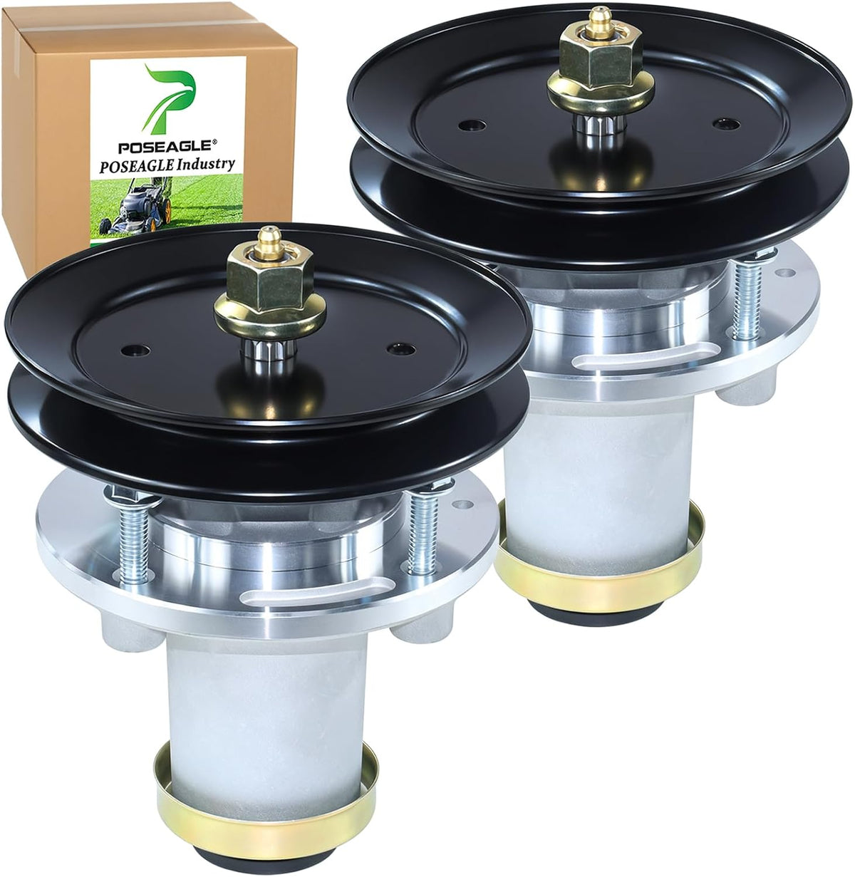 2 Pack 539112170 Spindle Assembly Kit for Husqvarna Z242F 42" Deck