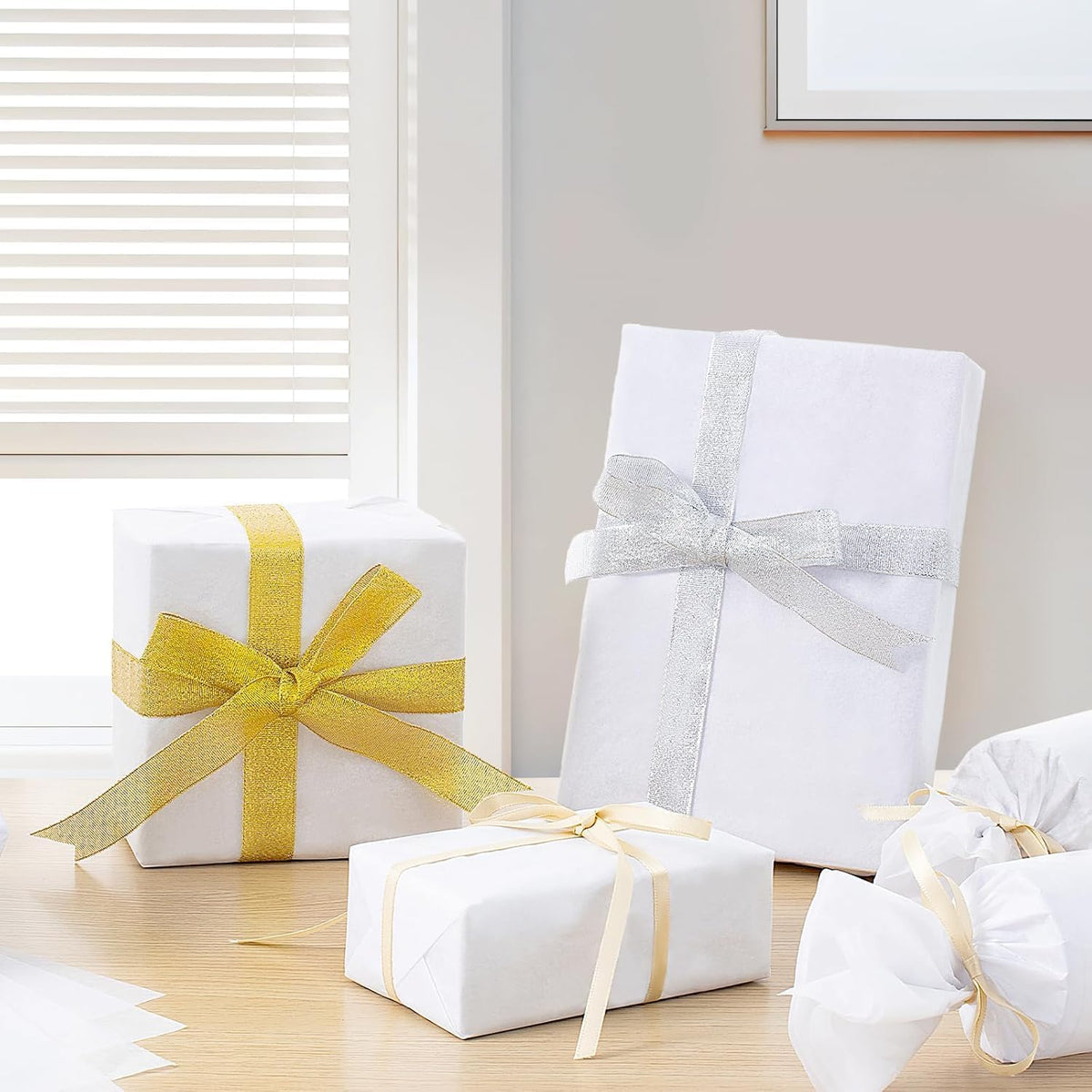 270 Sheets 20" x 20" White Tissue Paper for Gift Bags Wrapping