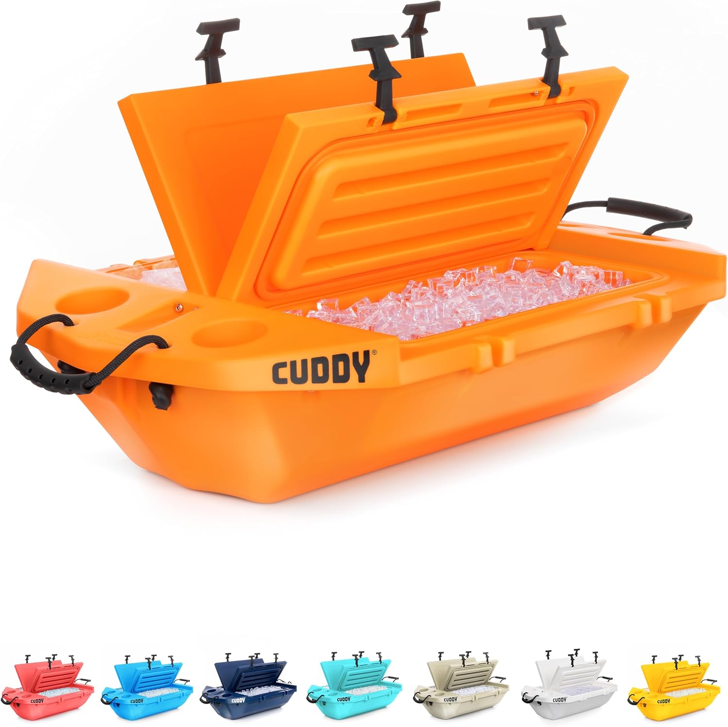 CUDDY Floating Cooler and Dry Storage Vessel for Land & Water – 40QT– Great for River, Beach, Kayak, Pool, & Lake