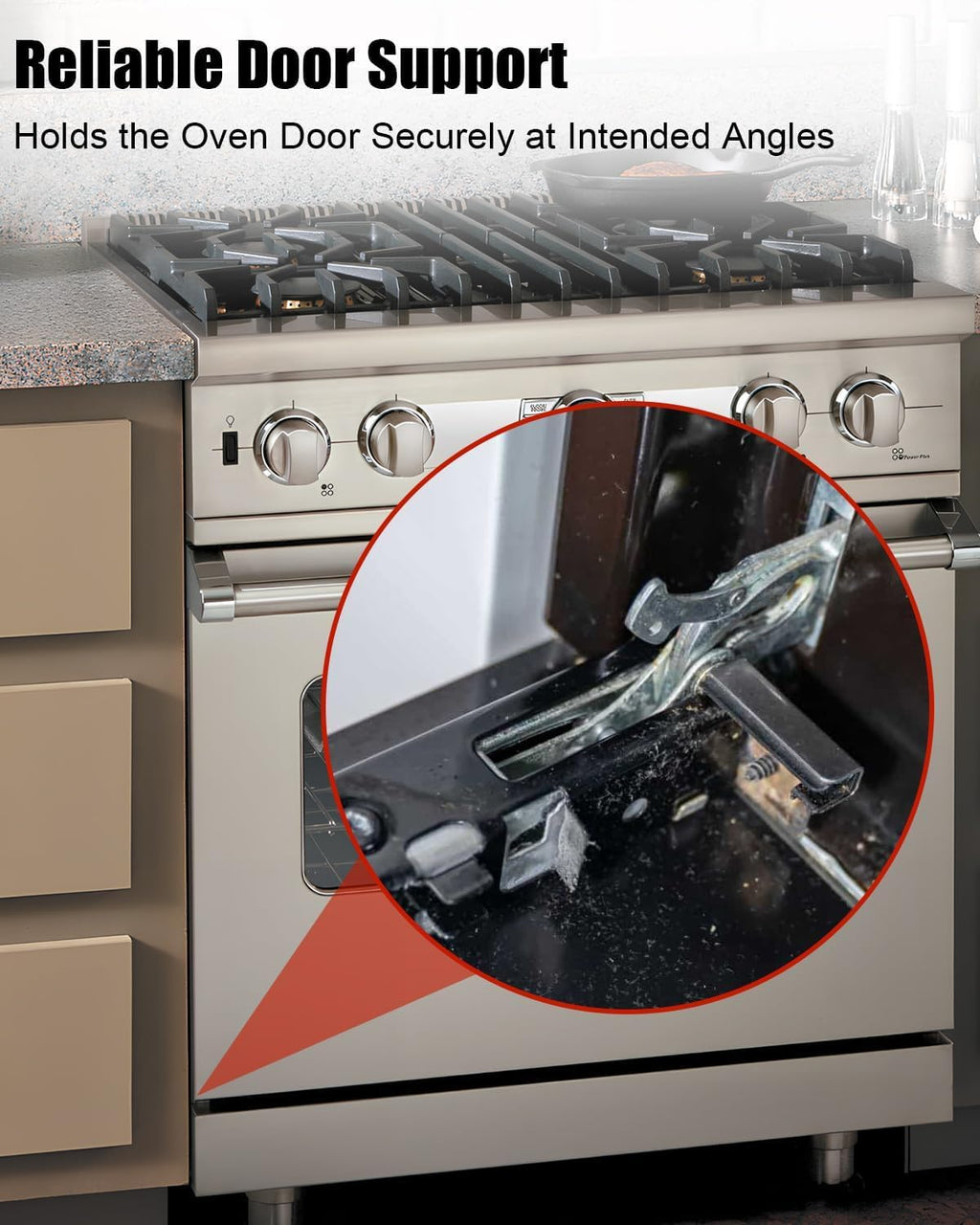 Oven Door Hinge Compatible with Viking PC020003, Hinge Assy Replaces AP5315866 811468 Upgraded & Durable