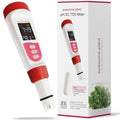 4-in-1 pH Meter TDS EC Meter for Hydroponics Growing System, Digital Water pH Tester for Hydroponic Nutrient Plant